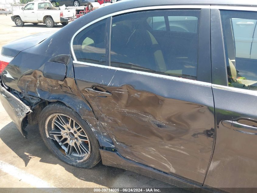 2008 BMW 528I VIN: WBANU53508CT16133 Lot: 39714005