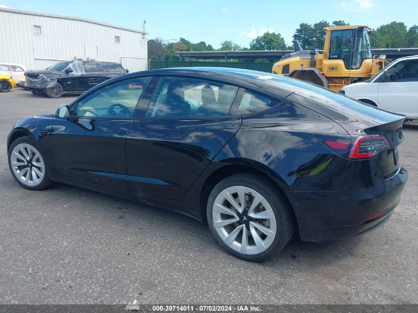 VIN 5YJ3E1EB0NF121151 2022 Tesla Model 3, Long Rang... no.3