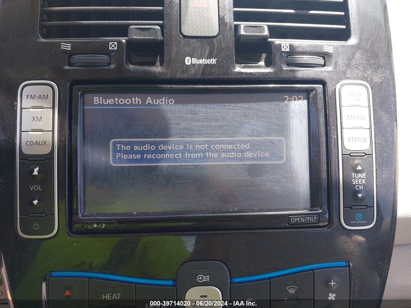 2013 Nissan Leaf Sv VIN: 1N4AZ0CP0DC402792 Lot: 39714020