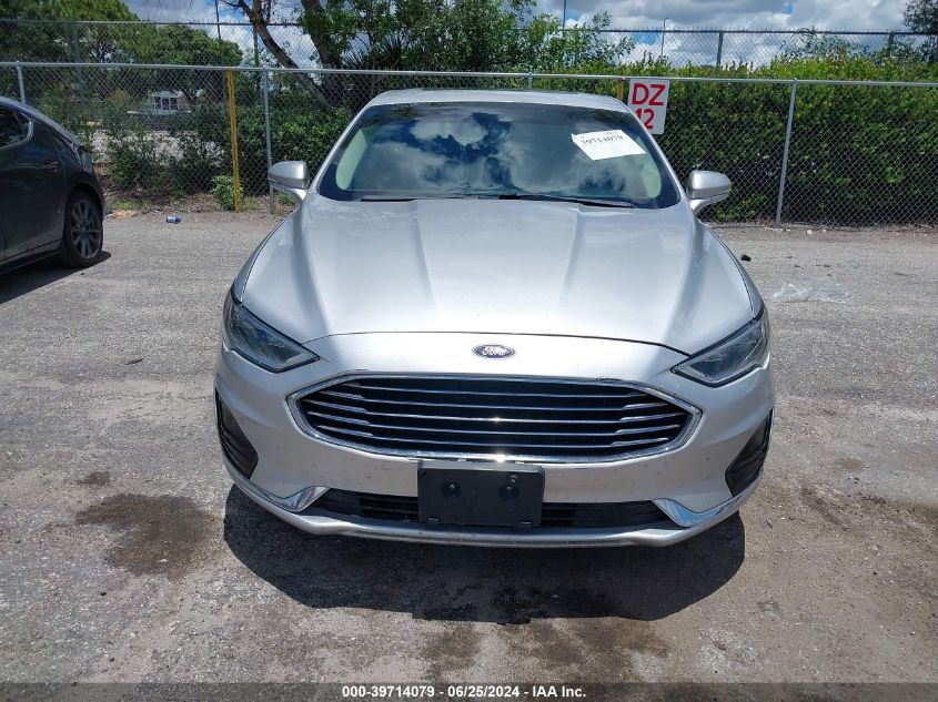 2019 Ford Fusion Sel VIN: 3FA6P0CD5KR252677 Lot: 39714079