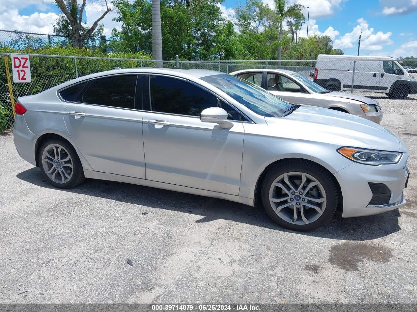 2019 Ford Fusion Sel VIN: 3FA6P0CD5KR252677 Lot: 39714079