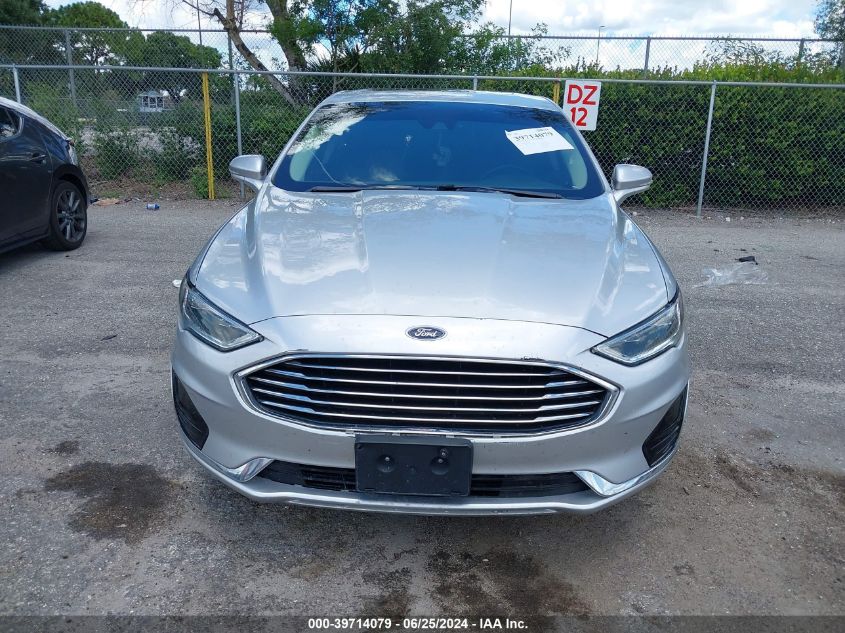 2019 Ford Fusion Sel VIN: 3FA6P0CD5KR252677 Lot: 39714079