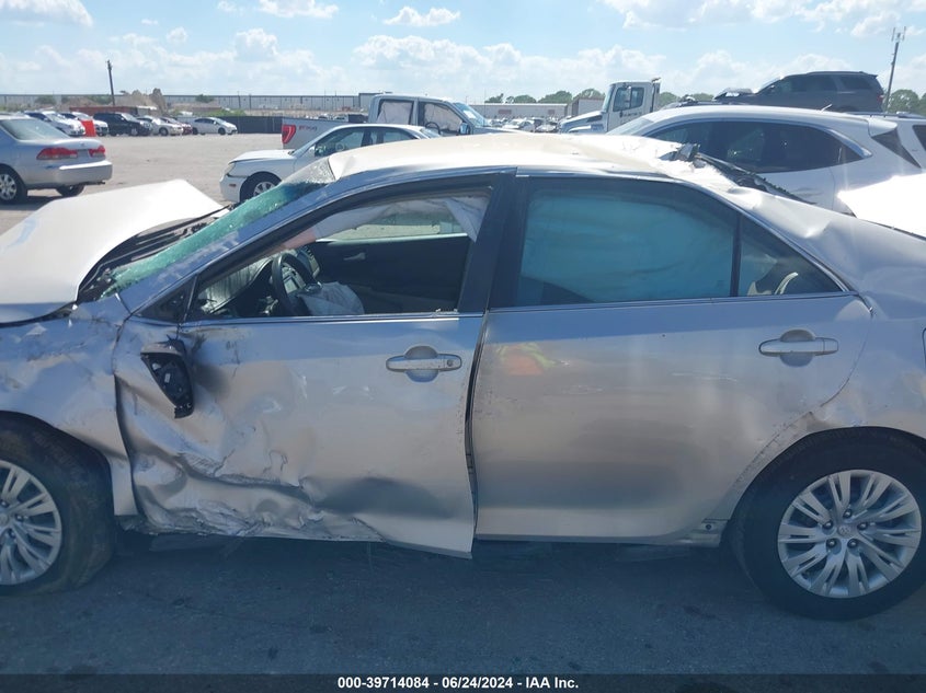 2012 Toyota Camry L/Le/Se/Se Limited Edition/Xle VIN: 4T1BF1FK4CR170427 Lot: 39714084