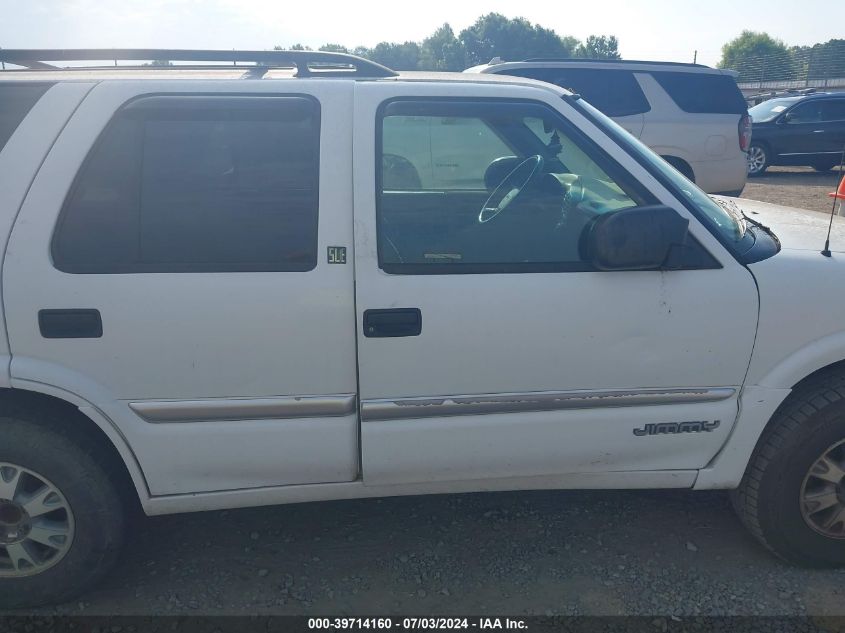 2000 GMC Jimmy Sle VIN: 1GKDT13W0Y2293885 Lot: 39714160