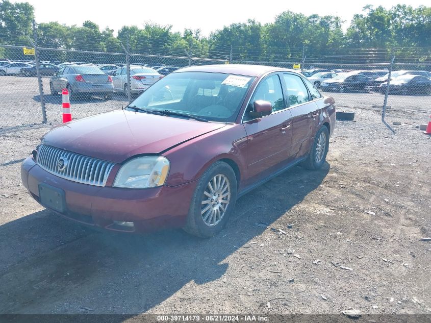 2005 Mercury Montego Premier VIN: 1MEFM421X5G605765 Lot: 39714179