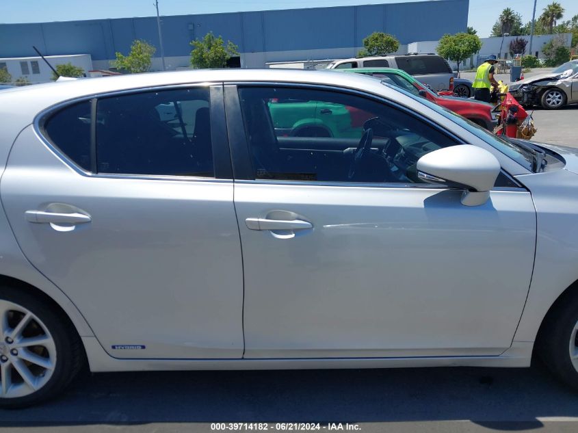 2012 Lexus Ct 200H Premium VIN: JTHKD5BH7C2101816 Lot: 39714182