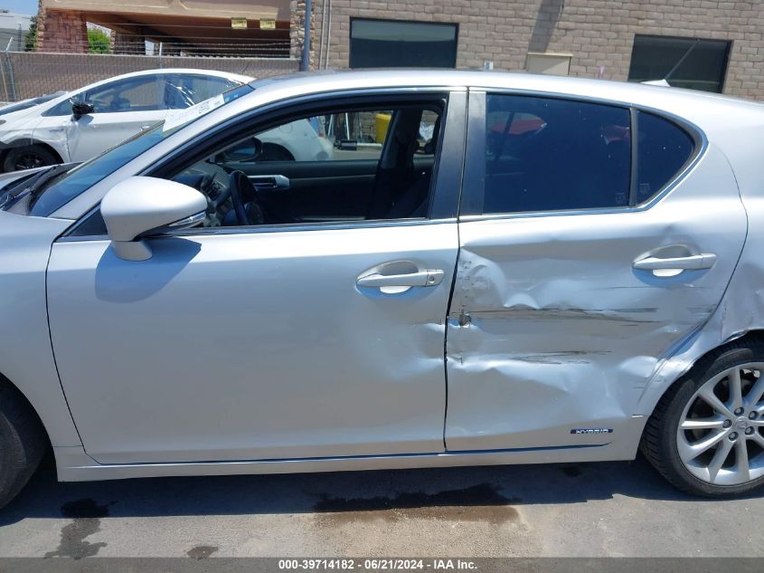 2012 Lexus Ct 200H Premium VIN: JTHKD5BH7C2101816 Lot: 39714182