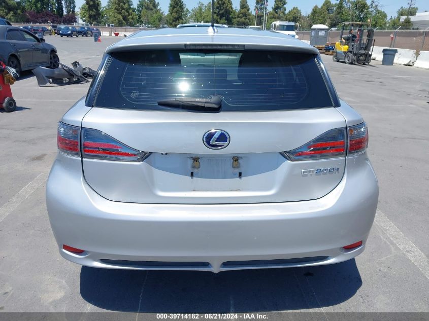 2012 Lexus Ct 200H Premium VIN: JTHKD5BH7C2101816 Lot: 39714182