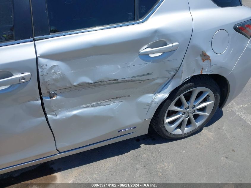 2012 Lexus Ct 200H Premium VIN: JTHKD5BH7C2101816 Lot: 39714182