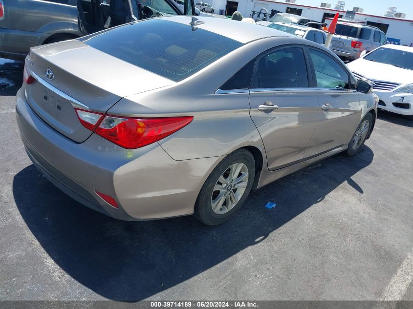 2014 Hyundai Sonata Gls VIN: 5NPEB4AC6EH851200 Lot: 39714189