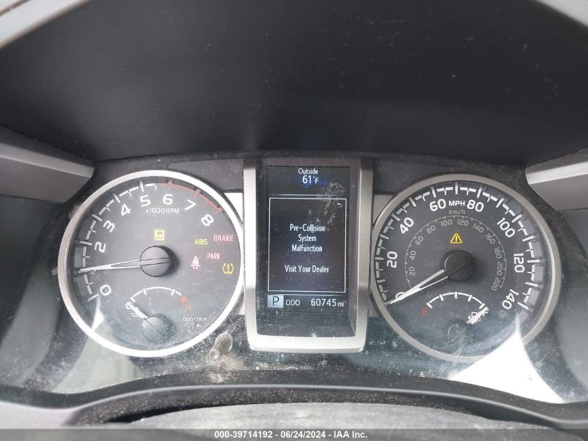 2019 Toyota Tacoma Sr5 VIN: 5TFSX5EN6KX065659 Lot: 39714192