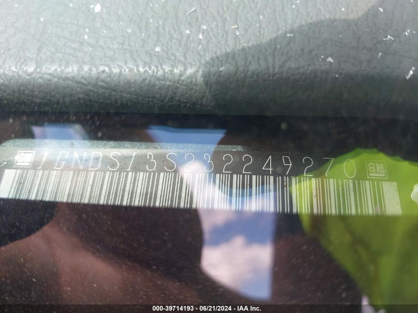 2003 Chevrolet Trailblazer Ltz VIN: 1GNDS13S232249270 Lot: 39714193