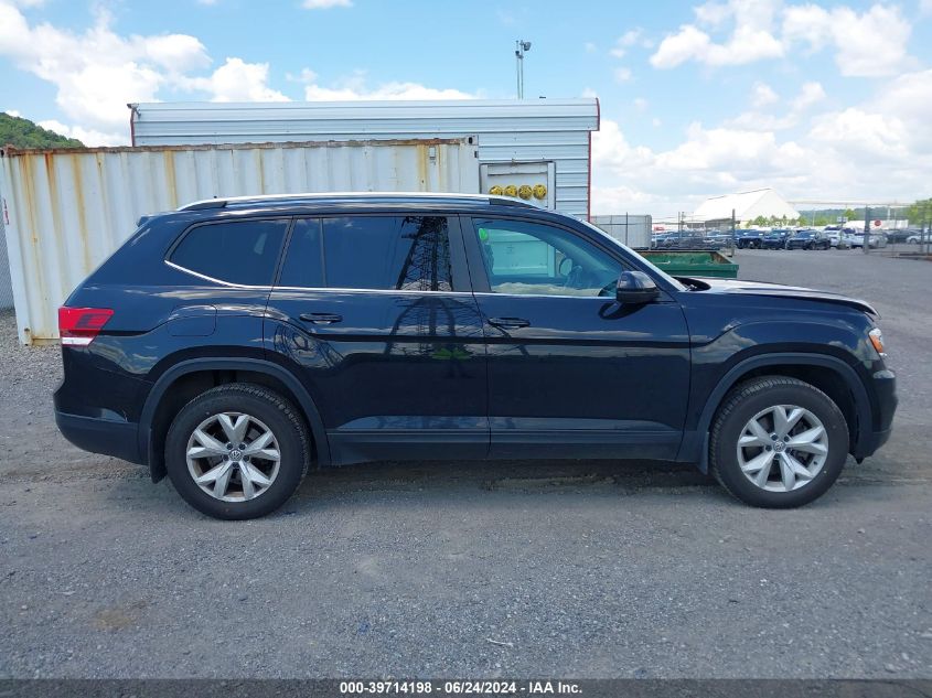 2018 Volkswagen Atlas 3.6L V6 Se VIN: 1V2KR2CA1JC522729 Lot: 39714198