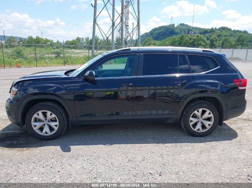 2018 Volkswagen Atlas 3.6L V6 Se VIN: 1V2KR2CA1JC522729 Lot: 39714198