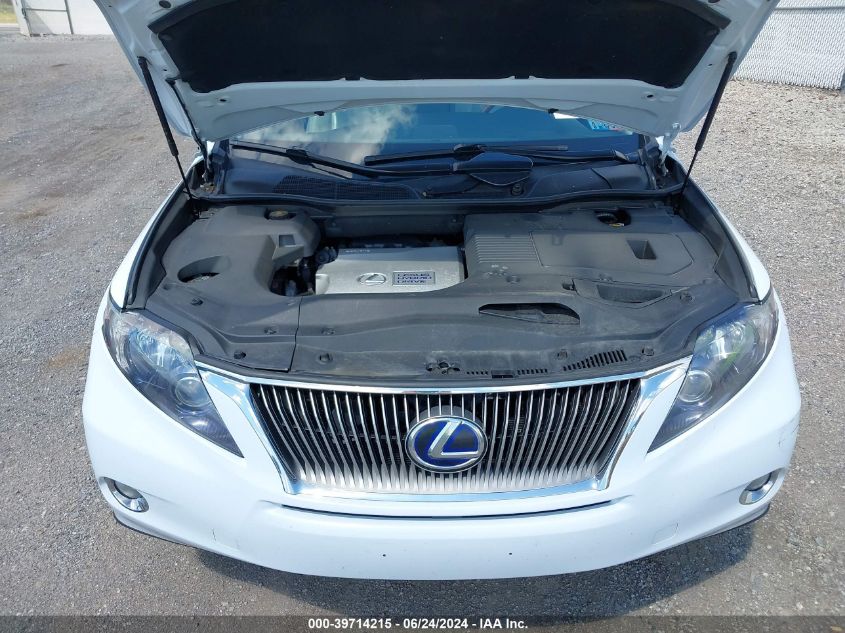 2010 Lexus Rx 450H VIN: JTJBC1BA9A2007267 Lot: 39714215