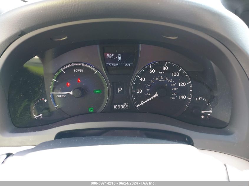 2010 Lexus Rx 450H VIN: JTJBC1BA9A2007267 Lot: 39714215