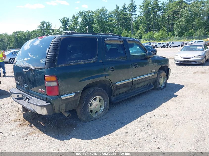 2002 GMC Yukon Slt VIN: 1GKEK13Z52J174518 Lot: 39714216