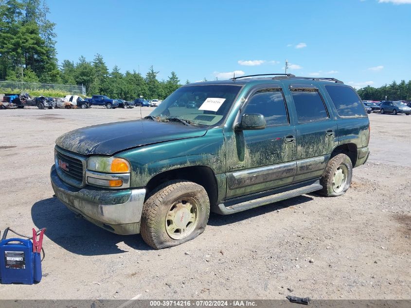 2002 GMC Yukon Slt VIN: 1GKEK13Z52J174518 Lot: 39714216