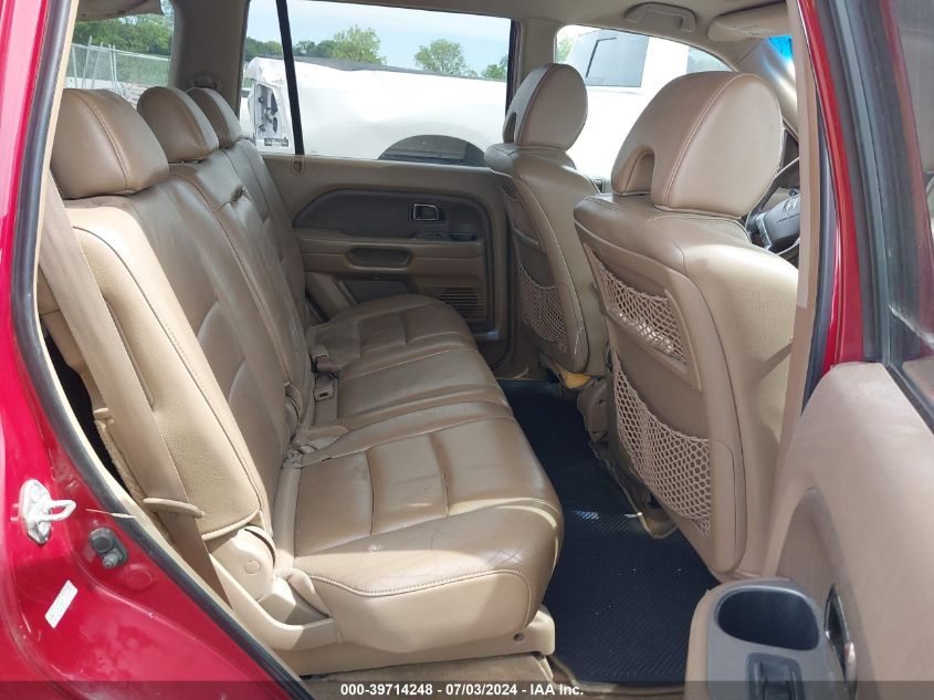 2006 Honda Pilot Ex VIN: 2HKYF18586H511264 Lot: 39714248