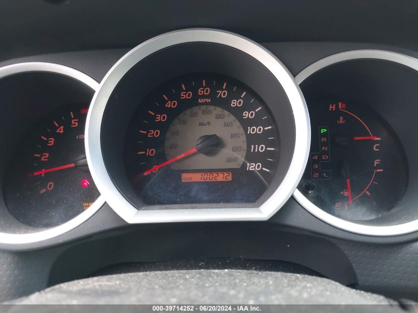 2009 Toyota Tacoma Prerunner V6 VIN: 5TETU62N39Z628399 Lot: 39714252