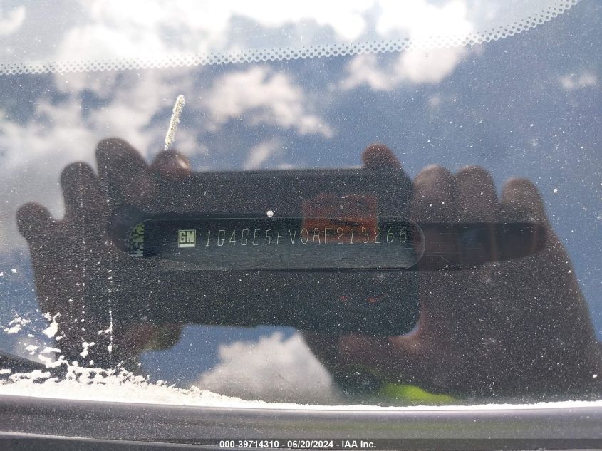 2010 Buick Lacrosse Cxs VIN: 1G4GE5EV0AF213266 Lot: 39714310