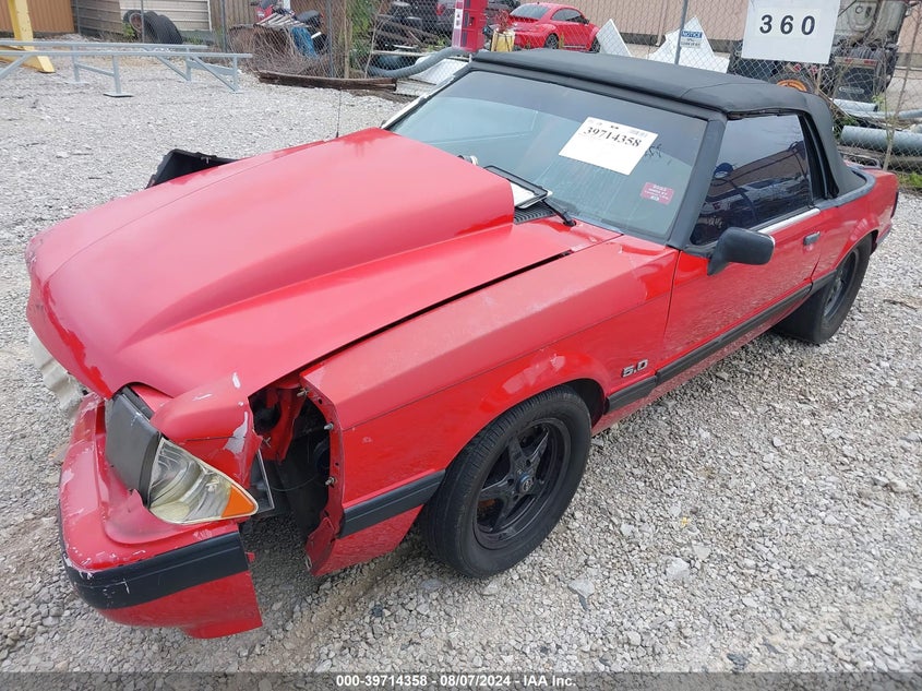 1990 Ford Mustang Lx VIN: 1FACP44E7LF208468 Lot: 39714358