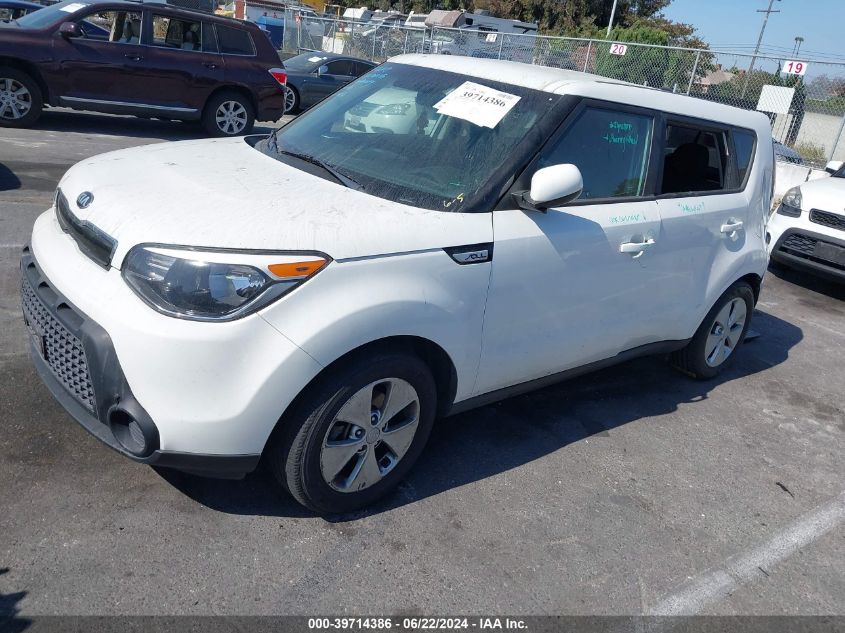 2016 Kia Soul VIN: KNDJN2A27G7387665 Lot: 39714386