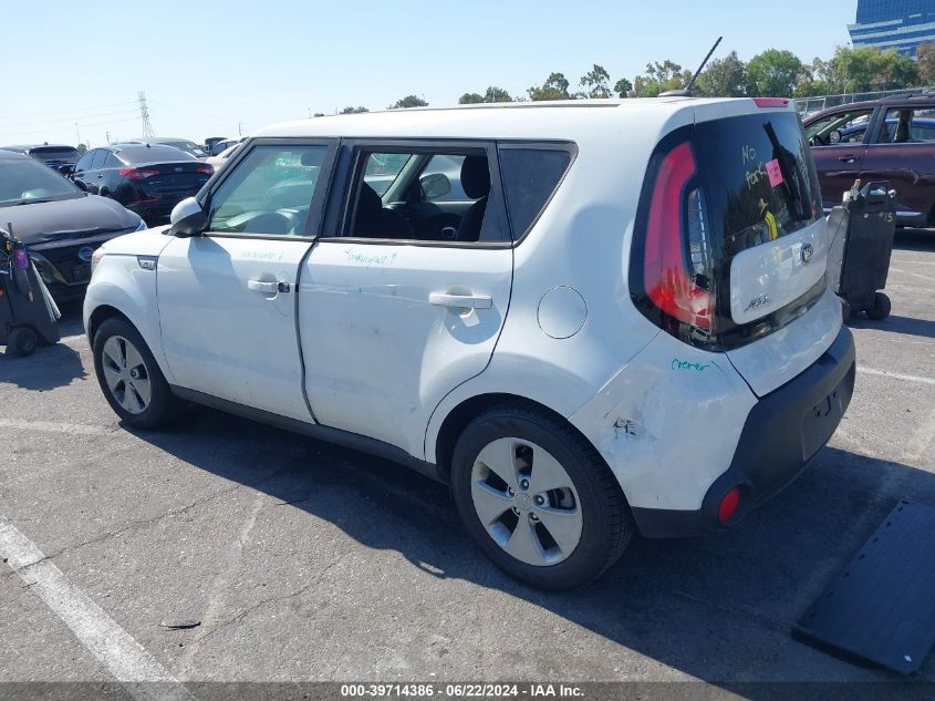 2016 Kia Soul VIN: KNDJN2A27G7387665 Lot: 39714386