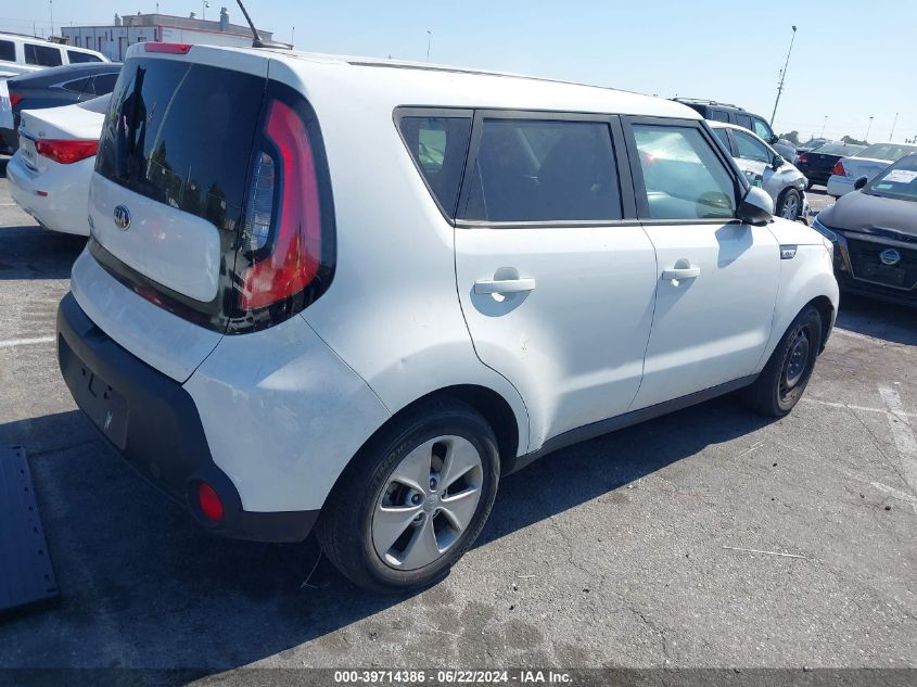 2016 Kia Soul VIN: KNDJN2A27G7387665 Lot: 39714386