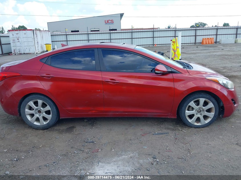 2012 Hyundai Elantra Limited (Ulsan Plant) VIN: KMHDH4AE5CU292247 Lot: 39714475