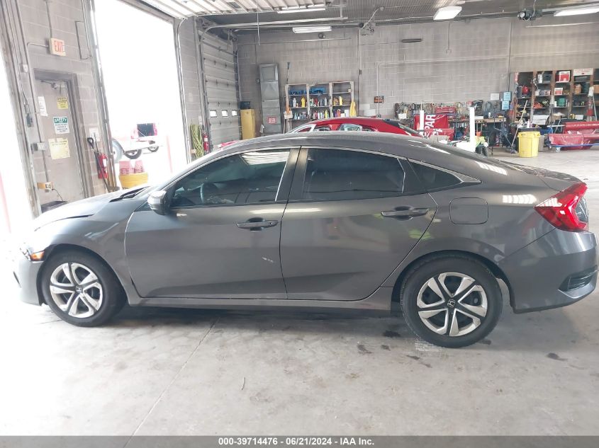 2018 Honda Civic Lx VIN: 19XFC2F53JE033079 Lot: 39714476