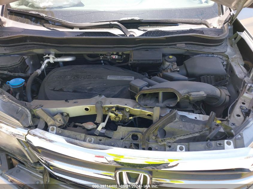 2017 Honda Pilot Lx VIN: 5FNYF5H11HB011825 Lot: 39714480