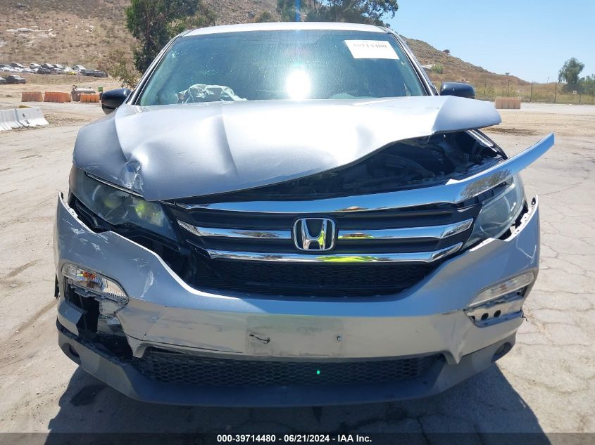 2017 Honda Pilot Lx VIN: 5FNYF5H11HB011825 Lot: 39714480