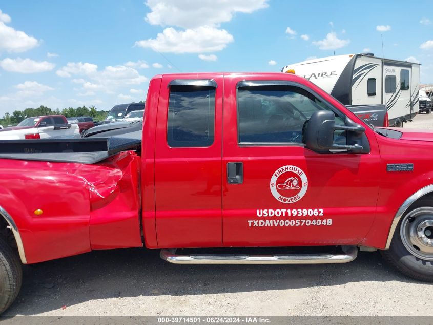 2004 Ford F-350 Lariat/Xl/Xlt VIN: 1FTWX32P44EB03304 Lot: 39714501