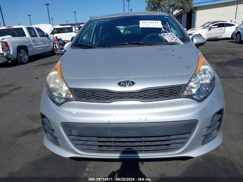 2016 Kia Rio Lx VIN: KNADM5A34G6676208 Lot: 39714511