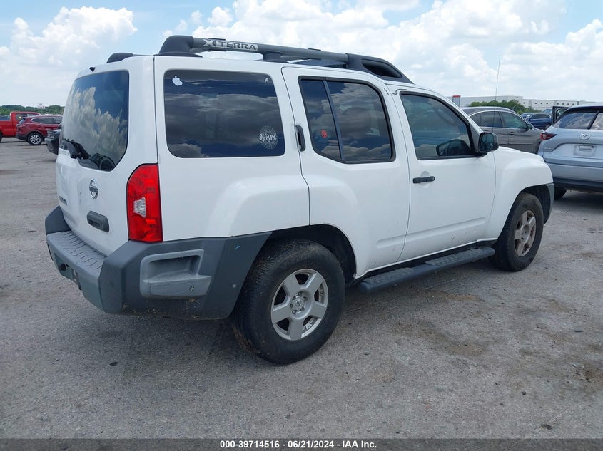 2007 Nissan Xterra S VIN: 5N1AN08U37C536278 Lot: 39714516