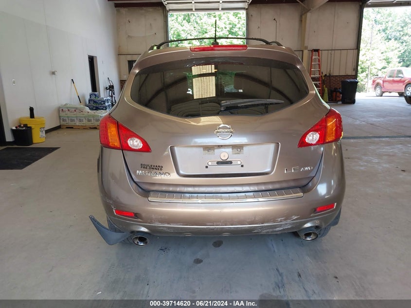 2010 Nissan Murano Le VIN: JN8AZ1MW2AW125146 Lot: 39714620