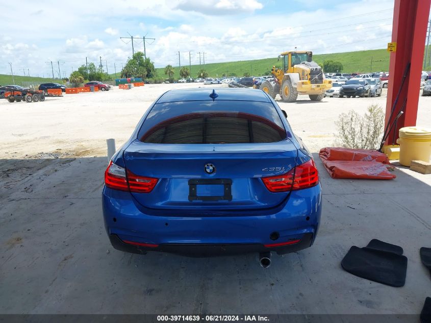 2015 BMW 435I Gran Coupe VIN: WBA4B1C54FD954838 Lot: 39714639