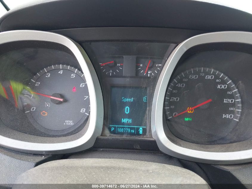 2012 Chevrolet Equinox 1Lt VIN: 2GNFLDE56C6208478 Lot: 39714672