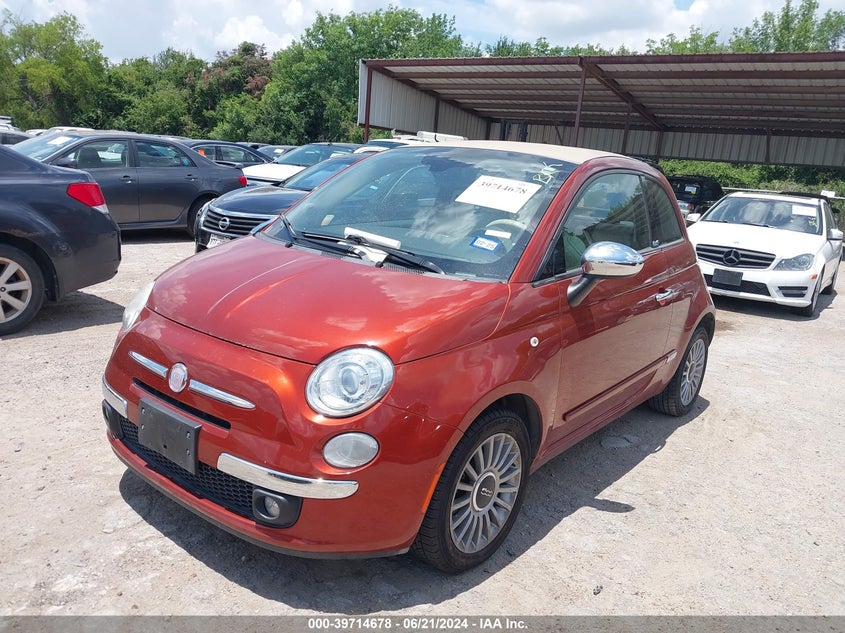 2012 Fiat 500C Lounge VIN: 3C3CFFER4CT380994 Lot: 39714678