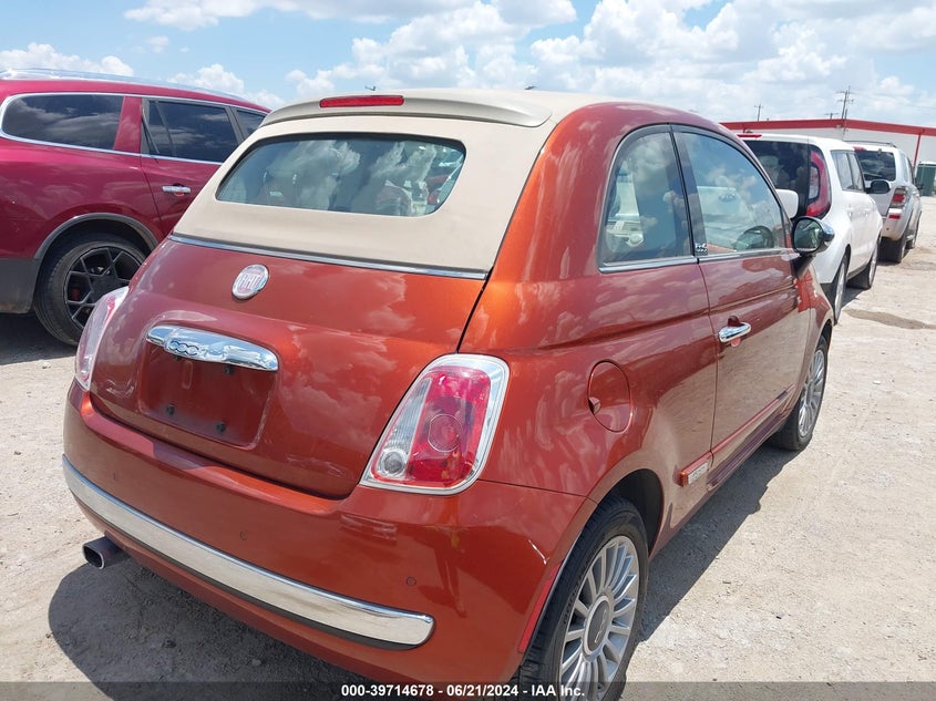 2012 Fiat 500C Lounge VIN: 3C3CFFER4CT380994 Lot: 39714678