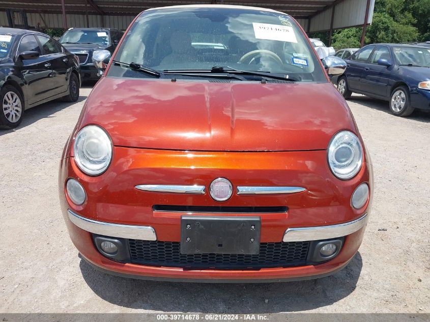 2012 Fiat 500C Lounge VIN: 3C3CFFER4CT380994 Lot: 39714678