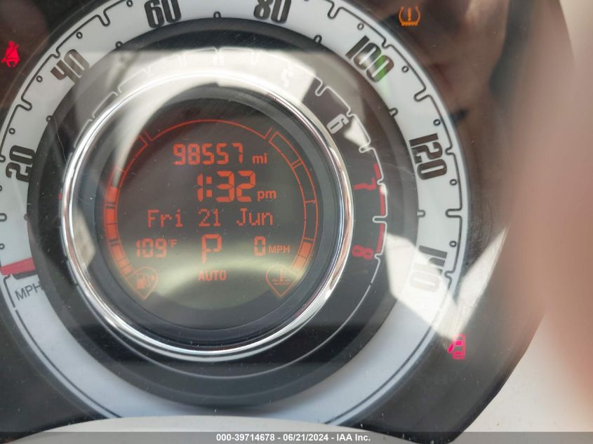 2012 Fiat 500C Lounge VIN: 3C3CFFER4CT380994 Lot: 39714678