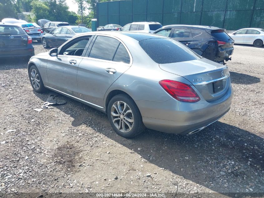 2016 Mercedes-Benz C 300 4Matic/Luxury 4Matic/Sport 4Matic VIN: 55SWF4KB4GU101017 Lot: 39714684