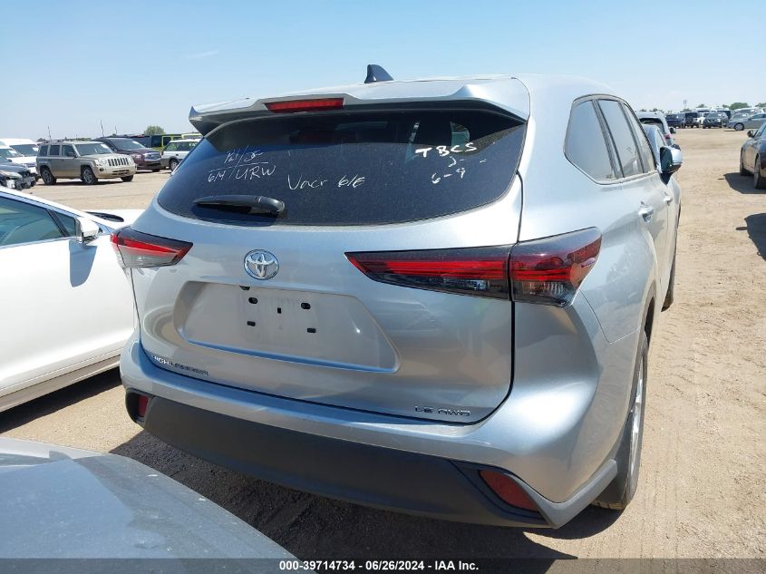 2024 Toyota Highlander Le VIN: 5TDKDRBH5RS546811 Lot: 39714734