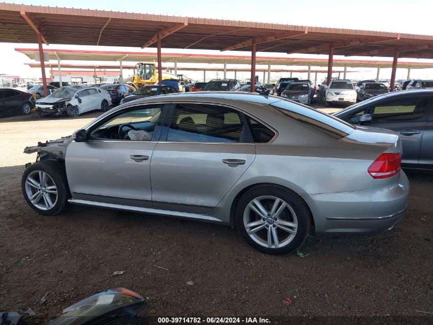 2013 Volkswagen Passat 2.0L Tdi Se VIN: 1VWBN7A39DC078855 Lot: 39714782