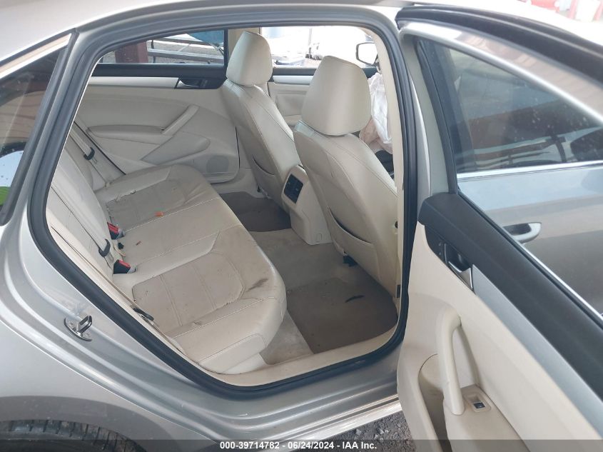 2013 Volkswagen Passat 2.0L Tdi Se VIN: 1VWBN7A39DC078855 Lot: 39714782