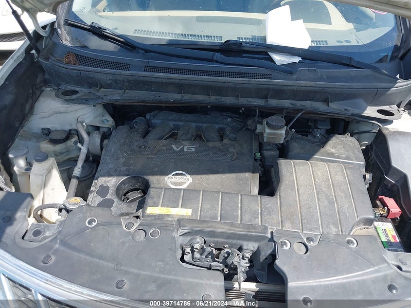 2011 Nissan Murano Sl VIN: JN8AZ1MU8BW060707 Lot: 39714786