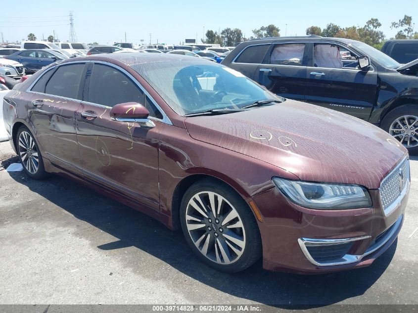 2018 Lincoln Mkz Reserve VIN: 3LN6L5E91JR622478 Lot: 39714828