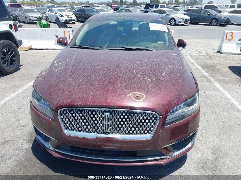 2018 Lincoln Mkz Reserve VIN: 3LN6L5E91JR622478 Lot: 39714828